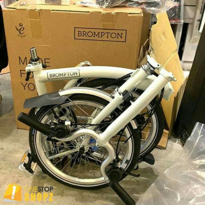 BROMPTON M6L PAPYRUS WHITE 2020 SEPEDA LIPAT ORIGINAL ONESTOPSHOPZ