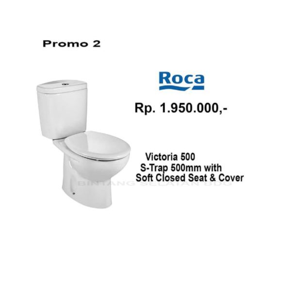 PROMO CLOSET DUDUK/ MONOBLOCK ROCA VICTORIA 500 WITH SOFT CLOSED P2