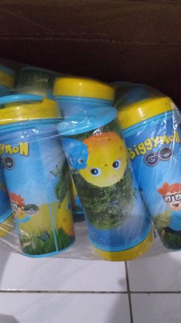 Tumbler Biggymon Go Cocok Untuk Tambahan Souvenir Ulangtahun