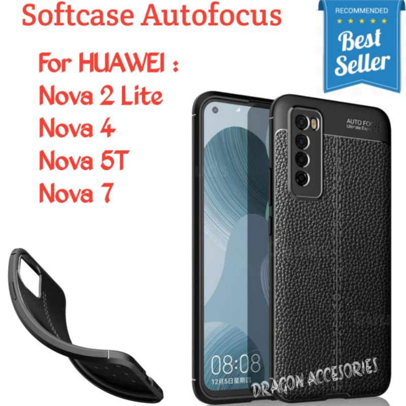 AUTO FOCUS HUAWEI NOVA 2 LITE 4 5T 7 SOFTCASE LEATHER CASE KULIT JERUK SILIKON SILICONE TPU CASING