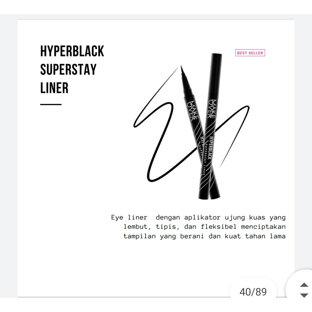 Make Over HYPERBLACK SUPERSTAY LINER