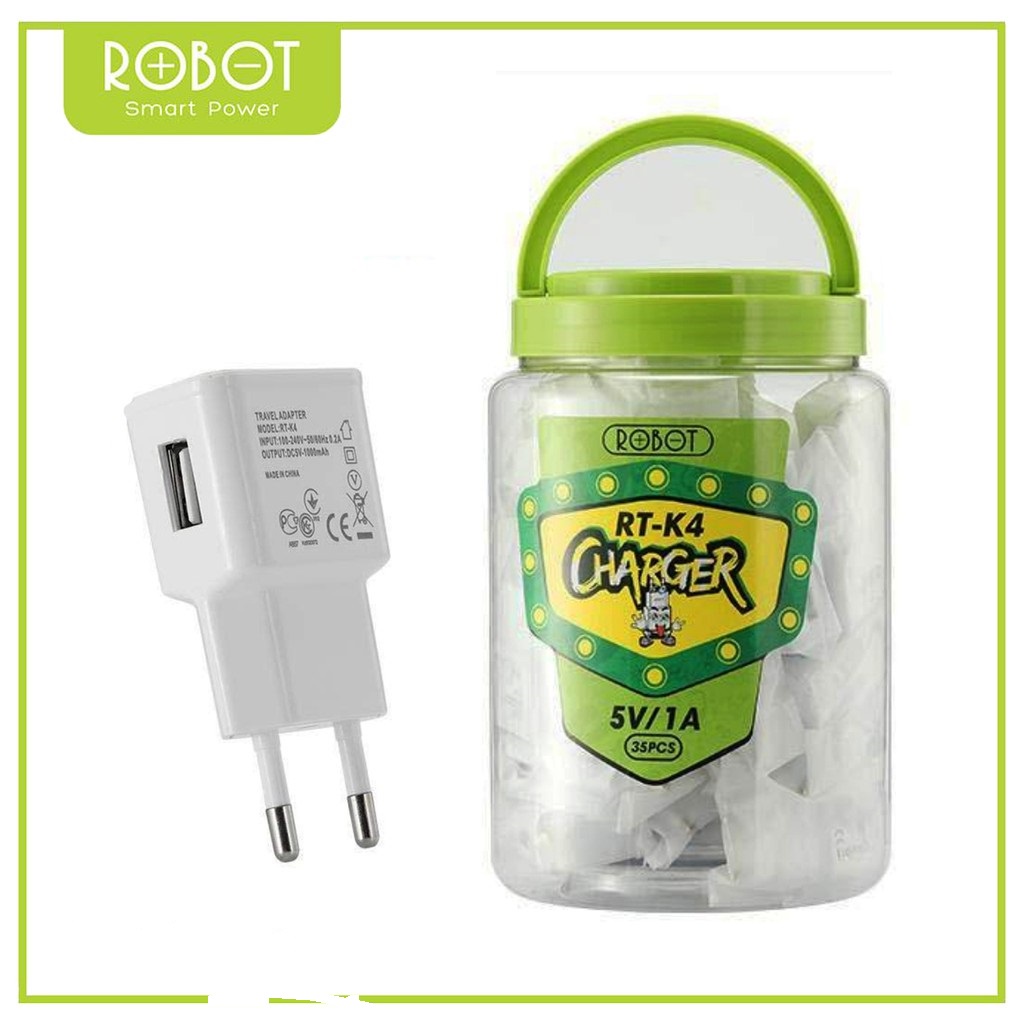 &lt;&lt; Jenius &gt;&gt; Batok Charger ROBOT RT-K4 / Batok Casan Robot RT-K4 Kepala Casan Robot RTK4 2.1A