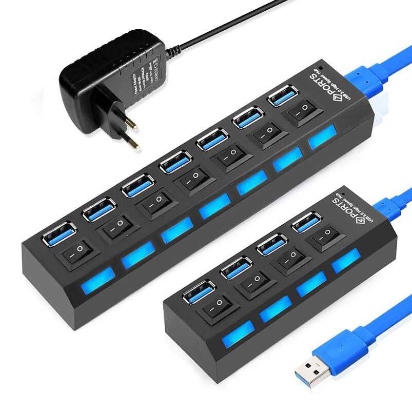 Colokan USB 3.0 HUB Dengan On Off Terbaru