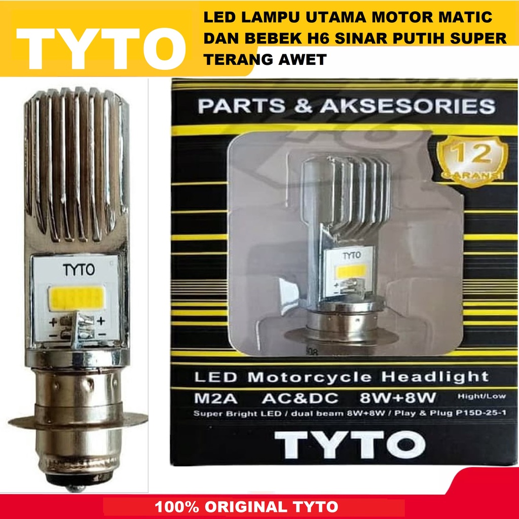 LAMPU LED MOTOR TYTO LED 100% ORIGINAL SOCKET H6 ATAU P-150 UNTUK VARIO BEAT MIO SUPRA KHARISMA REVO