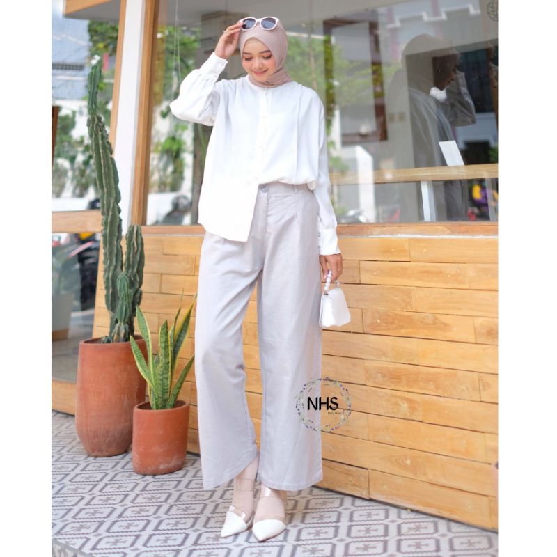 Groovy Pants Celana kulot linen jumbo