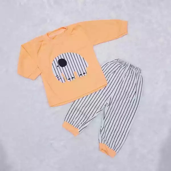 Baju Tidur Bayi Piyama Bayi Baju Tidur Anak Piyama Murah Baby Alicia Piyama Gajah Salur