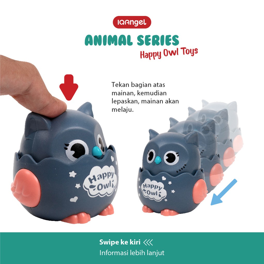 Iqangel Happy Owl Toys IQA666 - Mainan Edukatif