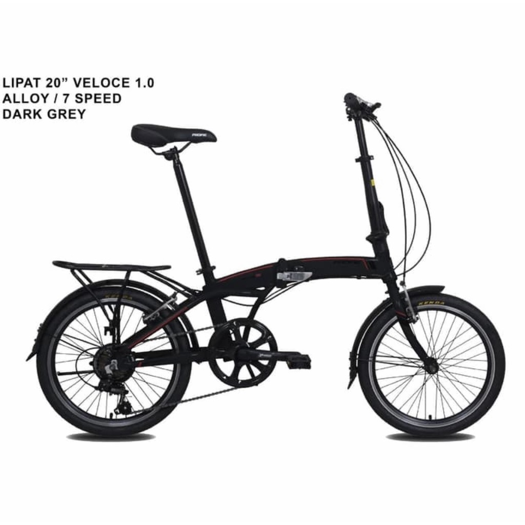 Sepeda Lipat Folding Bike Pacific Veloce 1.0 Alloy 7 Speed 20