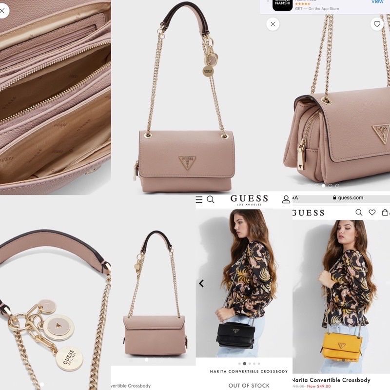 GUESS NARITA CONVERTIBLE CROSSBODY