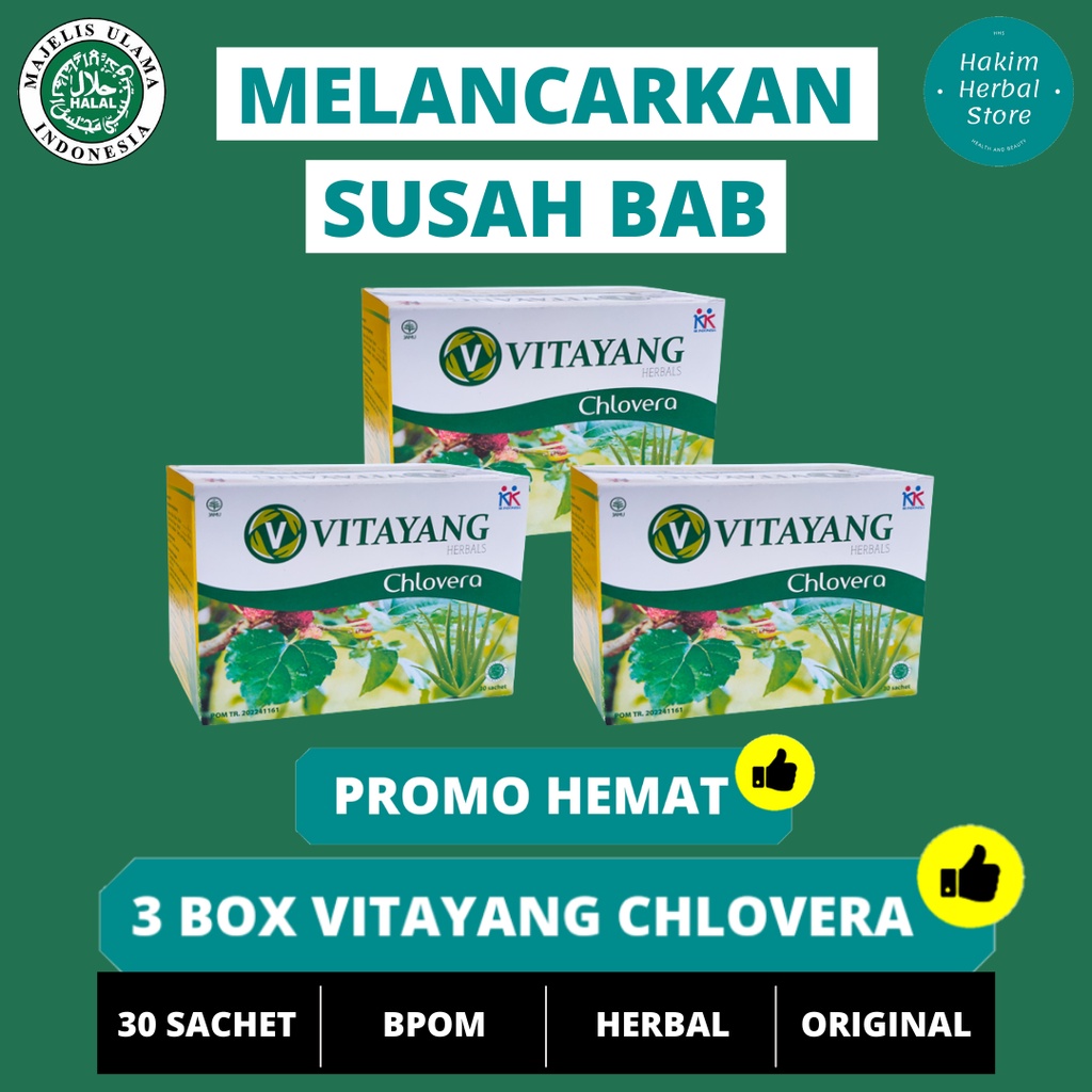 Vitayang Chlovera Obat Sembelit Pelancar BAB