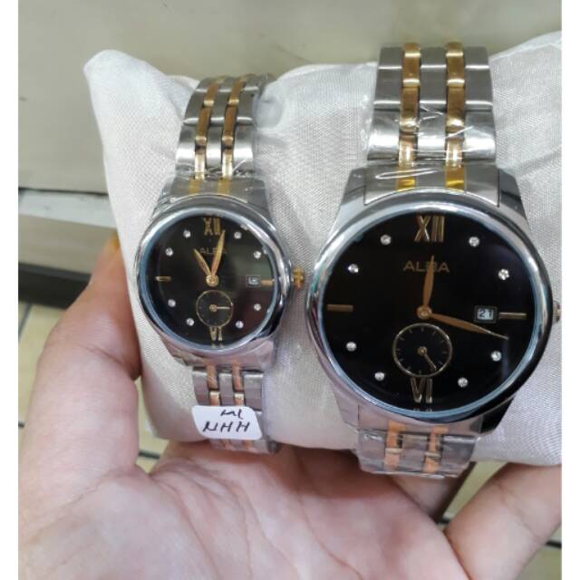 JAM TANGAN ALBA CRONO SECOND ON TGL ON KW SUPER COUPLE