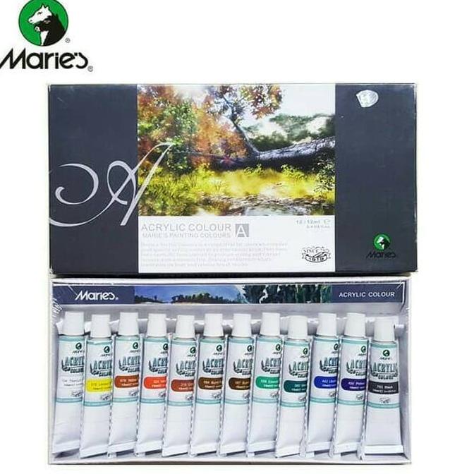 

Silahkan Order] CAT ACRYLIC MARIES 12 WARNA 12 ML