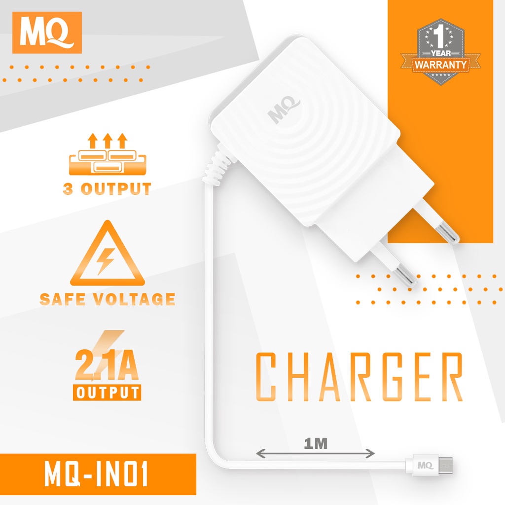 MQ TRAVEL CHARGER 2 USB 2,1A FAST CHARGER MQ-IN01,IN02