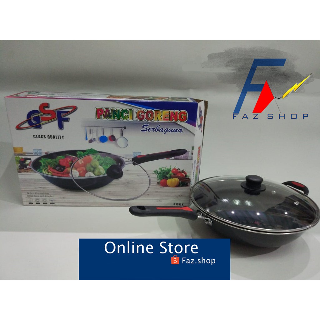 panci wajan goreng serbaguna anti lengket / panci teflon GSF G 1032 K