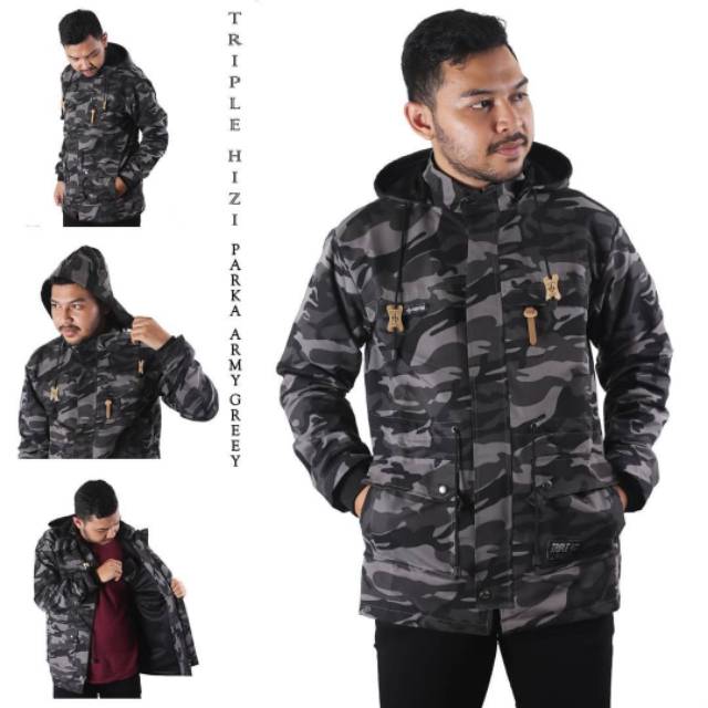 jaket bomber camo canvas | jaket loreng pria army | jaket pria dewasa