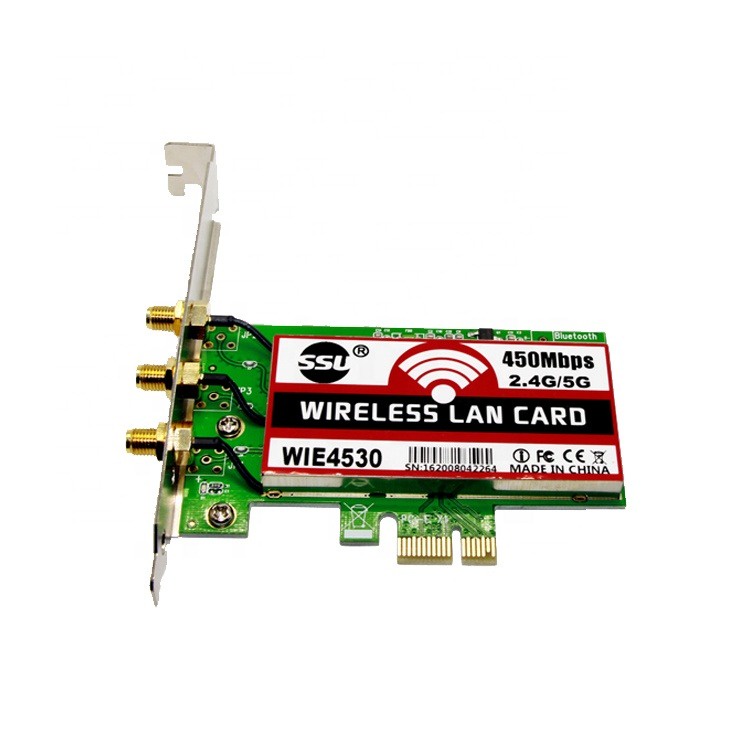 PCIE Wifi Dual Band 3 Antena Intel Wireless Network Card Adapter