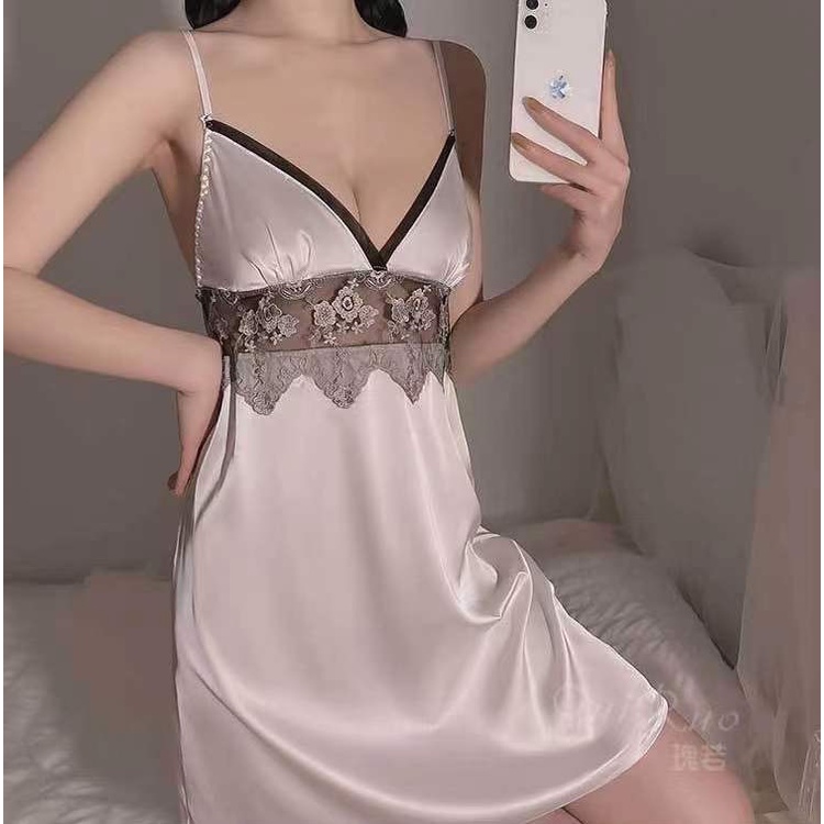 Sexy V-Neck Backless Night  Dress 8169 (M/L)