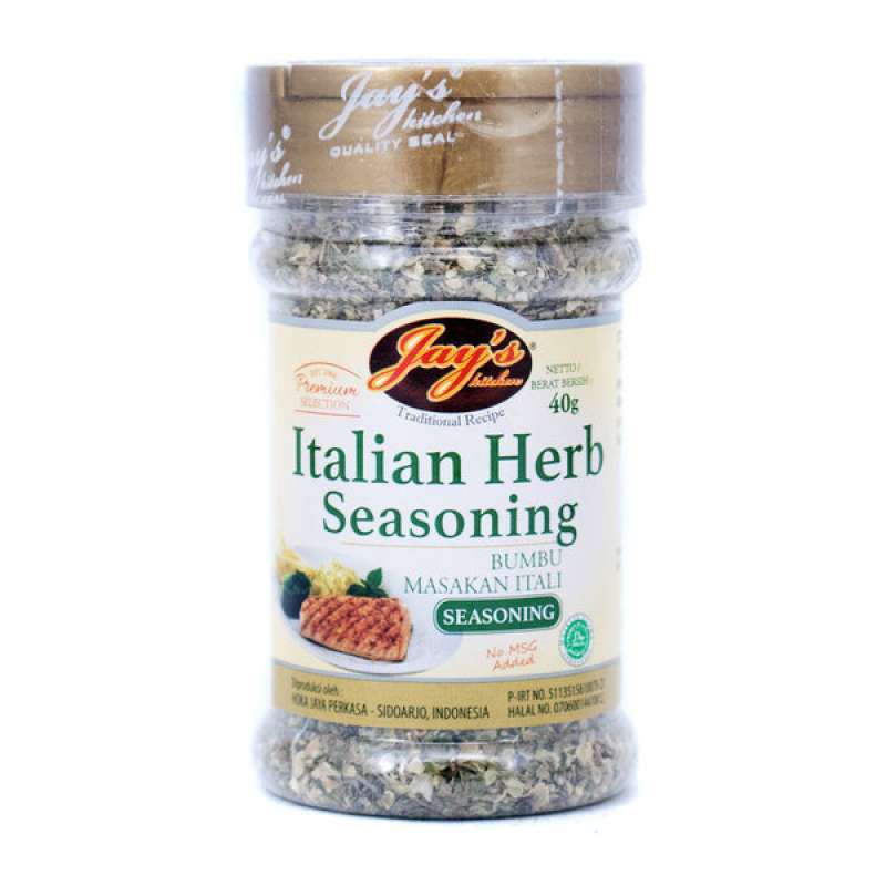 

Jay's Italian Herb Seasoning / Bumbu Masakan Italia 40Gr