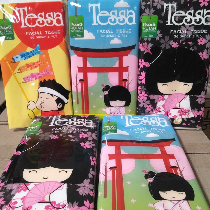 Tissue / Tisu Tessa travel 50 sheet