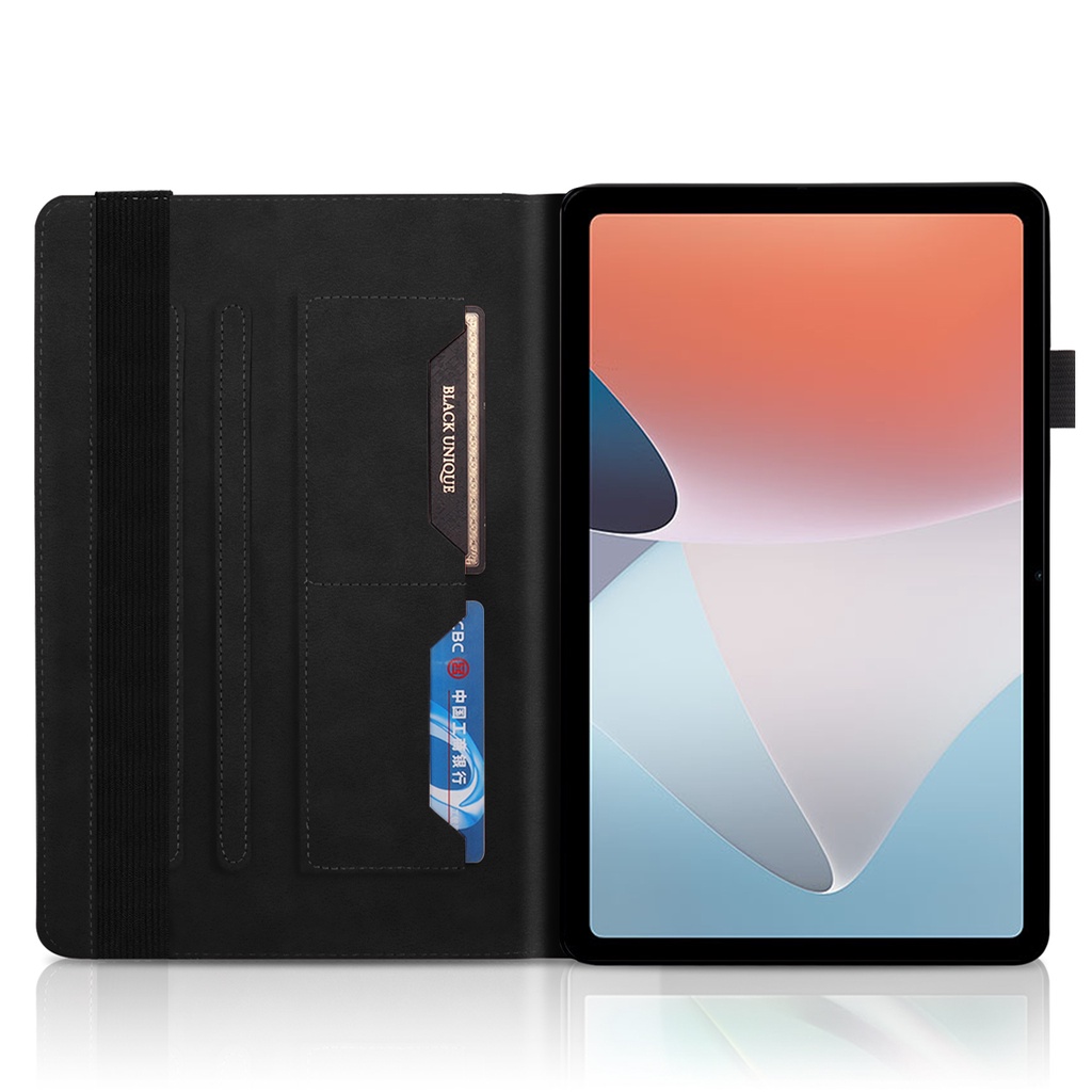 Untuk Oppo Pad Air 10.36 &quot;2022 OPD2102 X21N2 Fashion Tablet Perlindungan Case 3D Timbul Pohon Kehidupan Shockproof Kulit Casing Flip Dompet Kartu Stand Cover