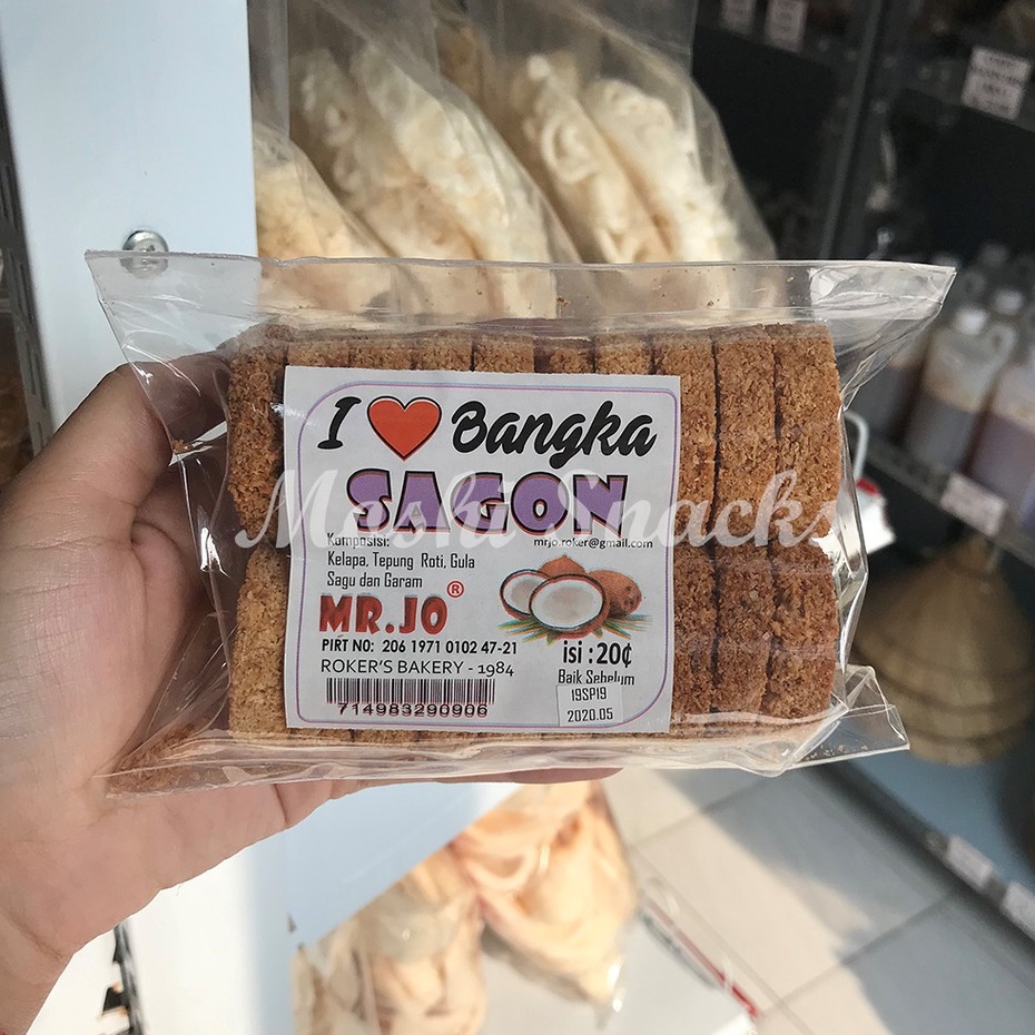 

Kue Sagon Kelapa Mini Mr Jo I LOVE BANGKA isi 20 Asli Bangka / Sagon Bakar / Sagon Panggang