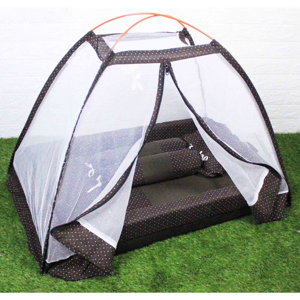 Harga KASUR BAYI TENDA FIBER MOTIF FOLKADOT COFFIE-MERAH BONUS 1 SET
KELAMBU DAN 1 SET BANTAL&GULING