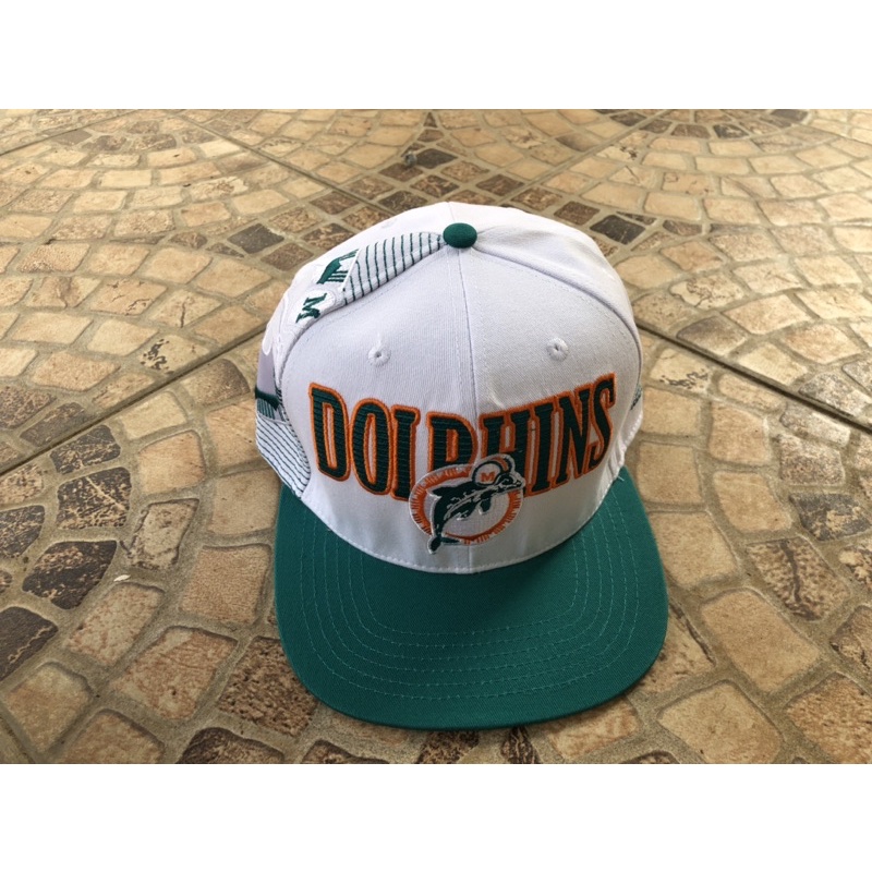 TOPI SNAPBACK VINTAGE MIAMI DOLPHINS NFL MLB NBA NHL NEW ERA STARTER MITCHELL & NESS