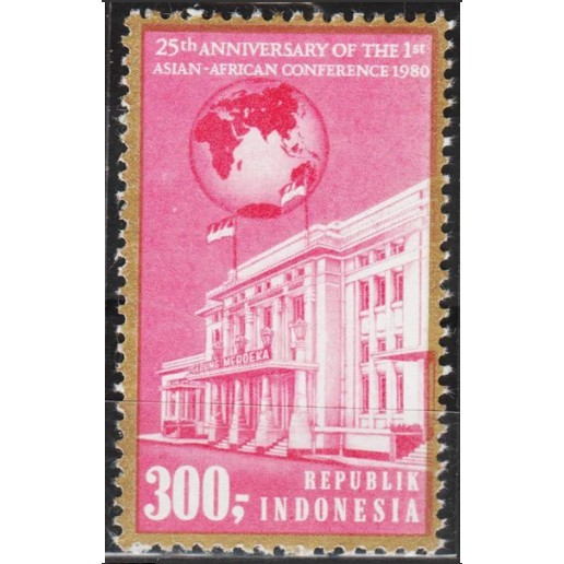 

Perangko Filateli H79 Indonesia MNH 1v 24.04.1980 AA Conf. 25th Anniv (From Souvenir Sheet)