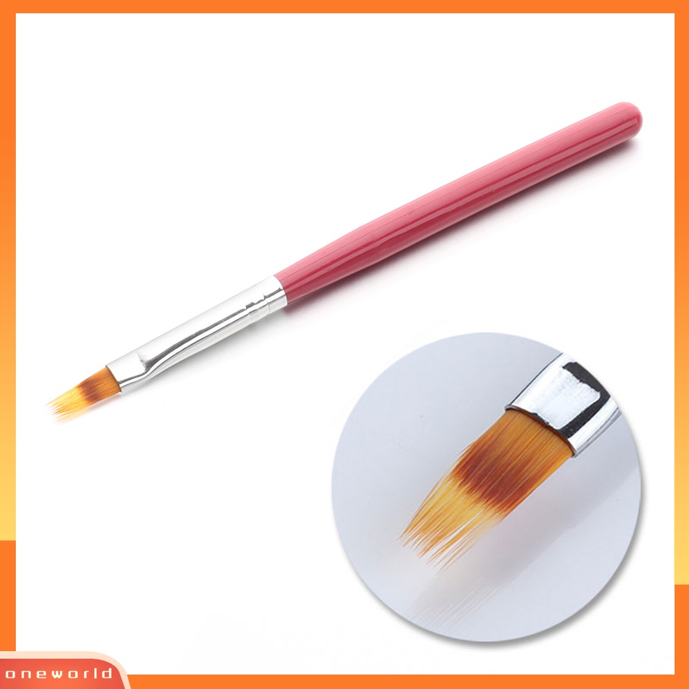 (ONWO) Pen Brush Lukis Kutek Gel UV Dengan Gagang Plastik