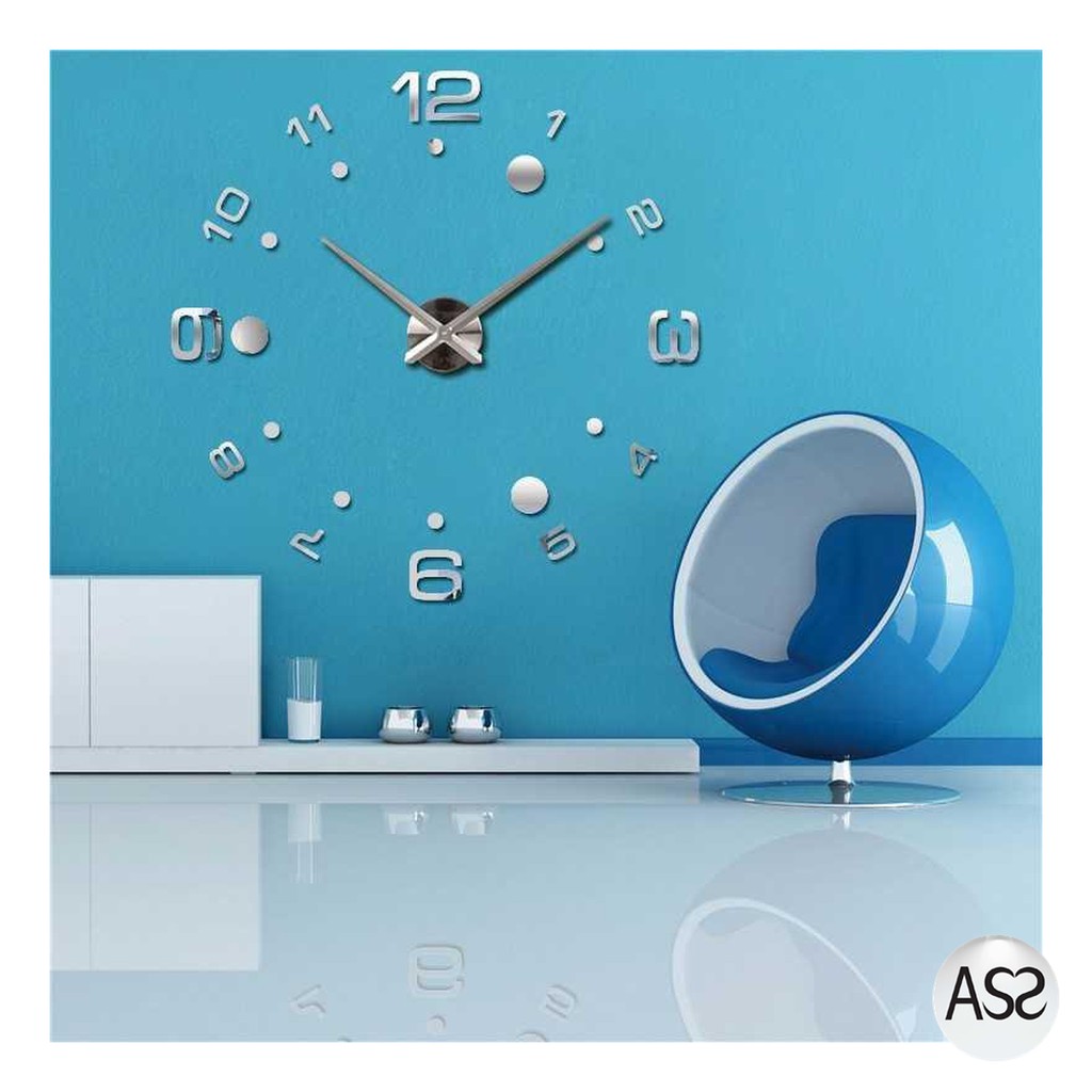 ASS Shop - Jam Dinding Besar DIY Giant Wall Clock Arcylic 100cm - DIY-204