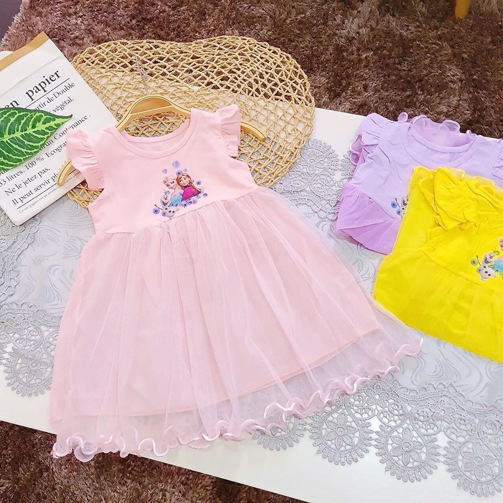 DRESS ELSA AND ANNA CUTE (IMPORT) / BAJU ANAK IMPORT pakaian anak wanita