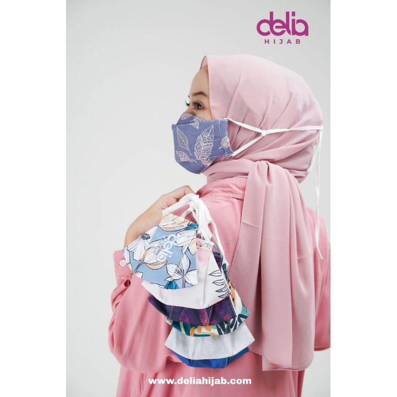 MASKER MOTIF 3D TERNYAMAN BY DELIA HIJAB