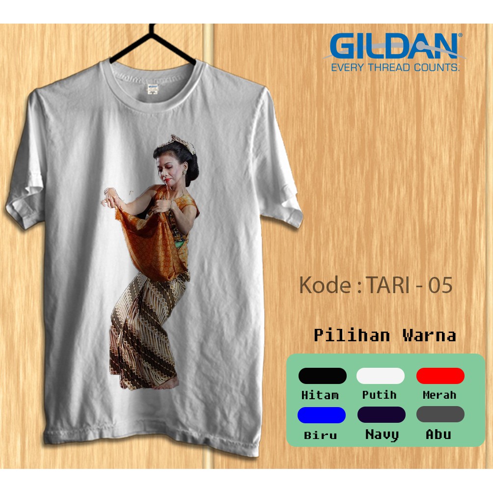 Kaos Gildan Softstyle - Penari Jawa Tradisional klasik Jawa Tengah