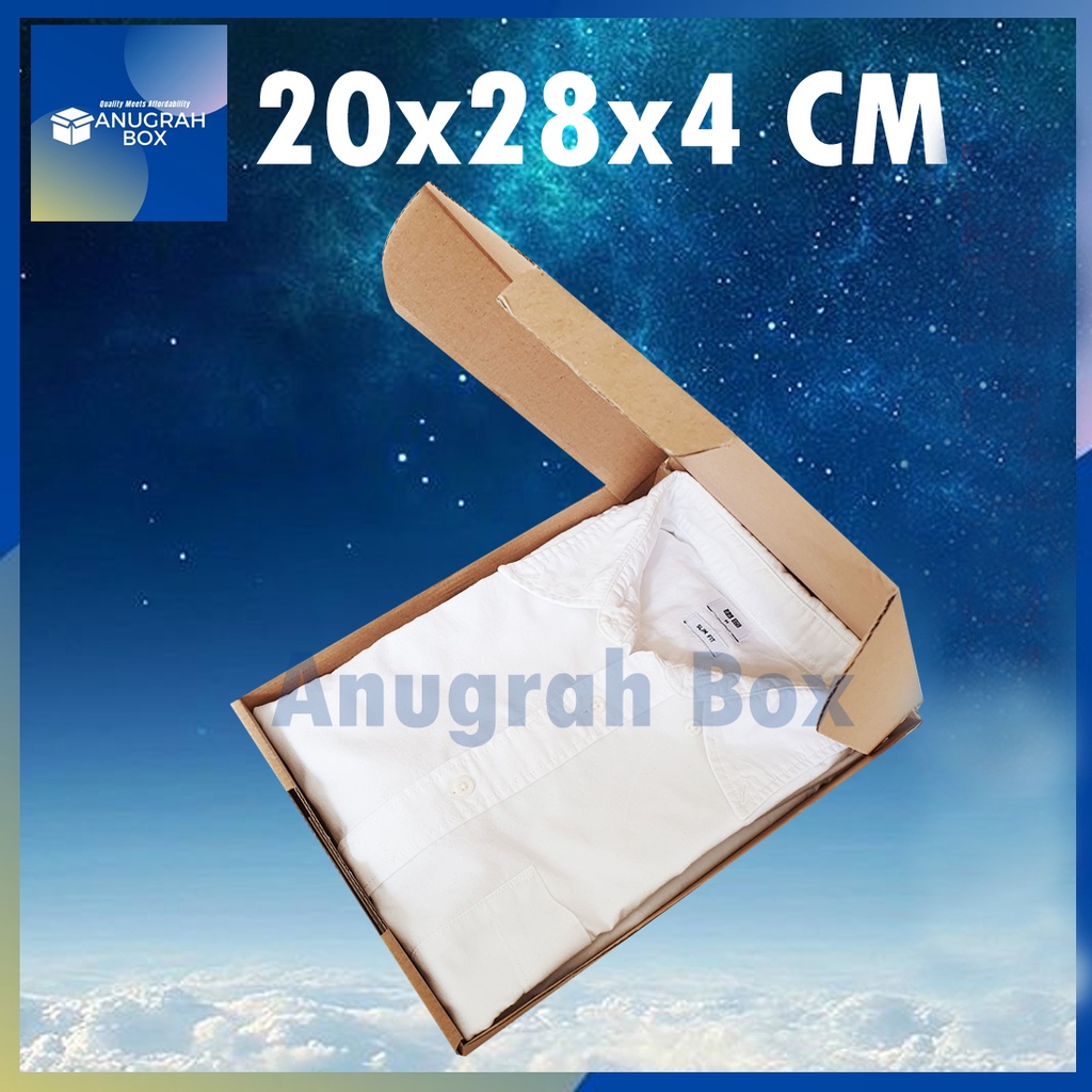 

Kardus uk. 20x28x4 cm (ECER) Diecut box pizza packing untuk kotak aksesories,kemeja,makanan dll