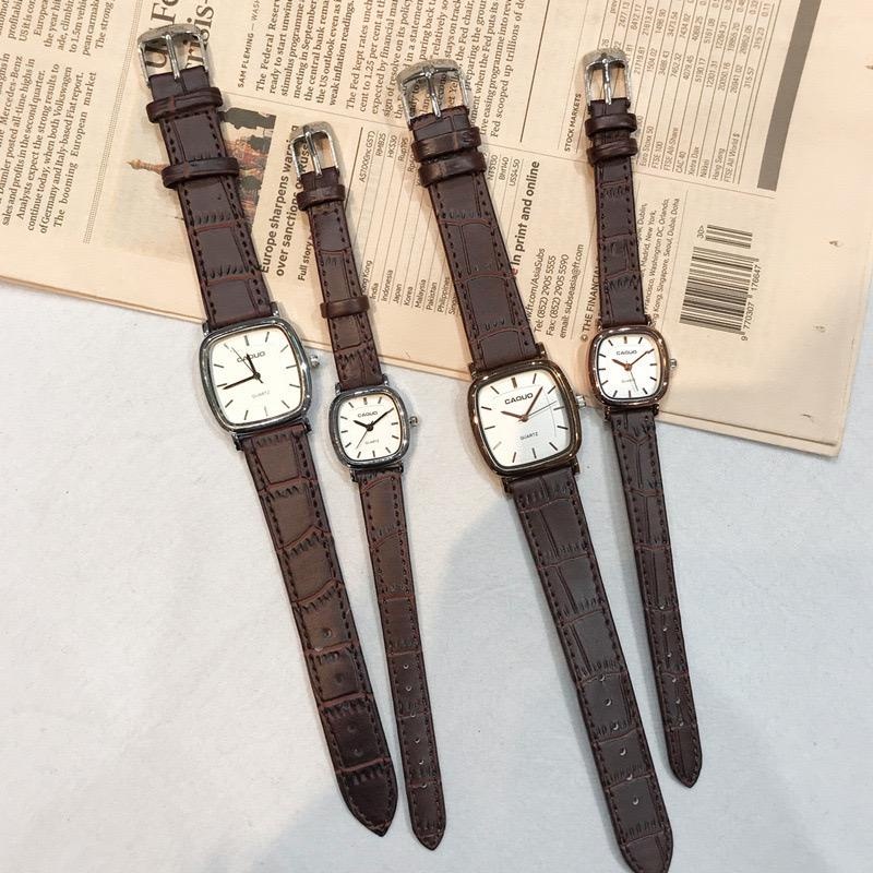 KOOLEY Jam tangan Couple Pasangan KY-BA wanita dan pria Warna coklat dan Hitam Gaya ulzzang Korea Import