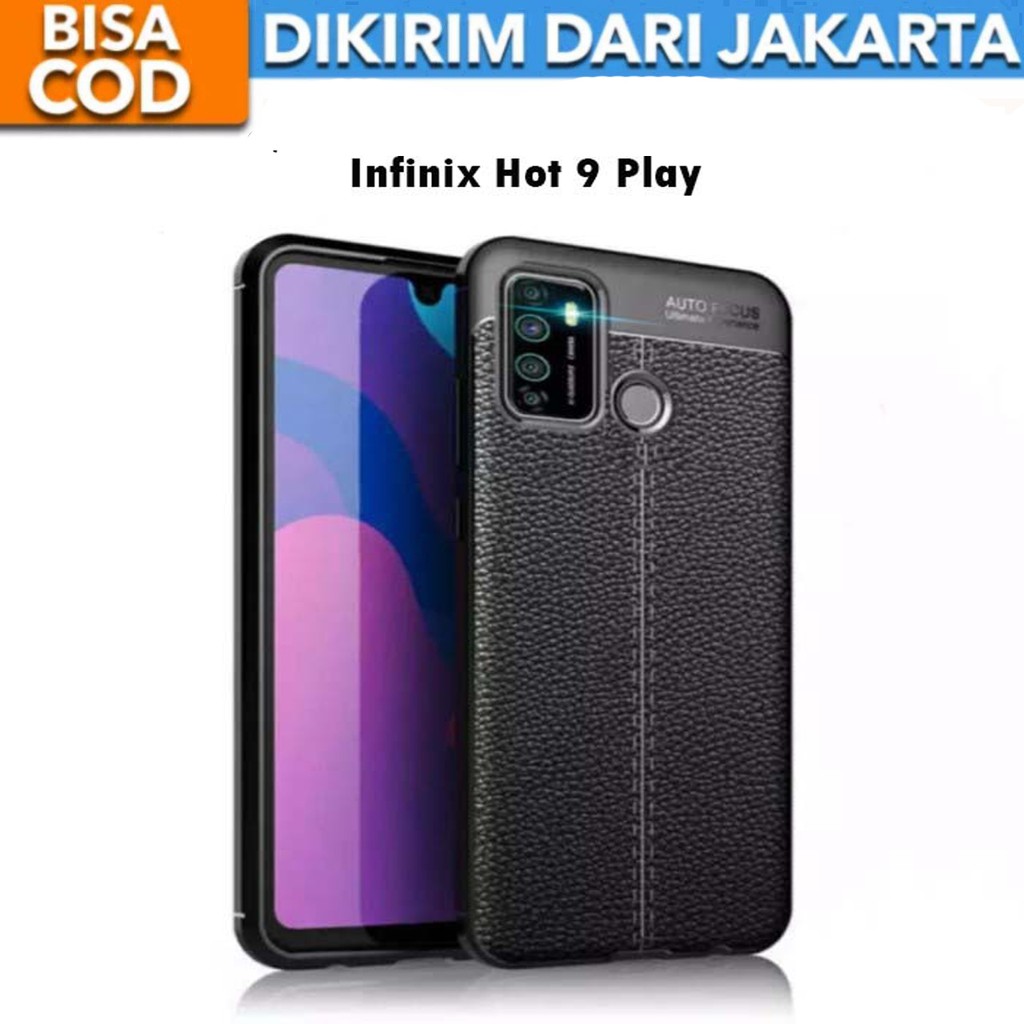 Case Auto Focus Inifnix Hot 9 Play Leather Experience SoftCase Slim Ultimate / Casing Kulit