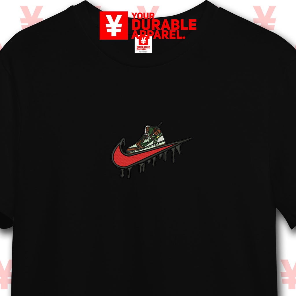 FYF T-SHIRT KAOS - AIR JORDAN X NIKE EMBROIDERY KAOS BORDIR