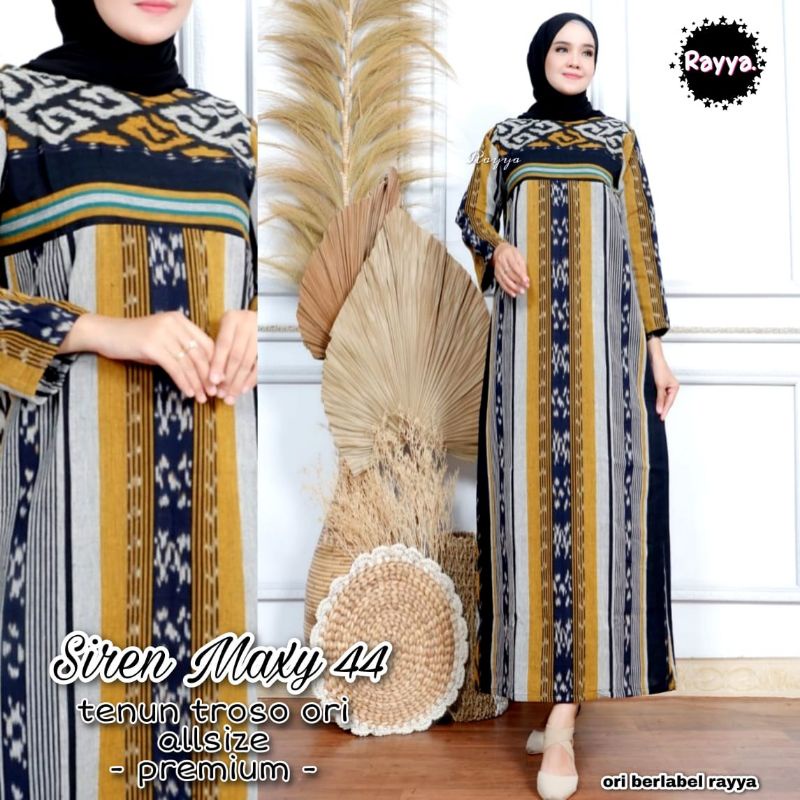 SIREN MAXY VOL.2 - GAMIS TENUN TROSO - ABAYA TENUN ETNIK - LONG DRESS ETHNIC