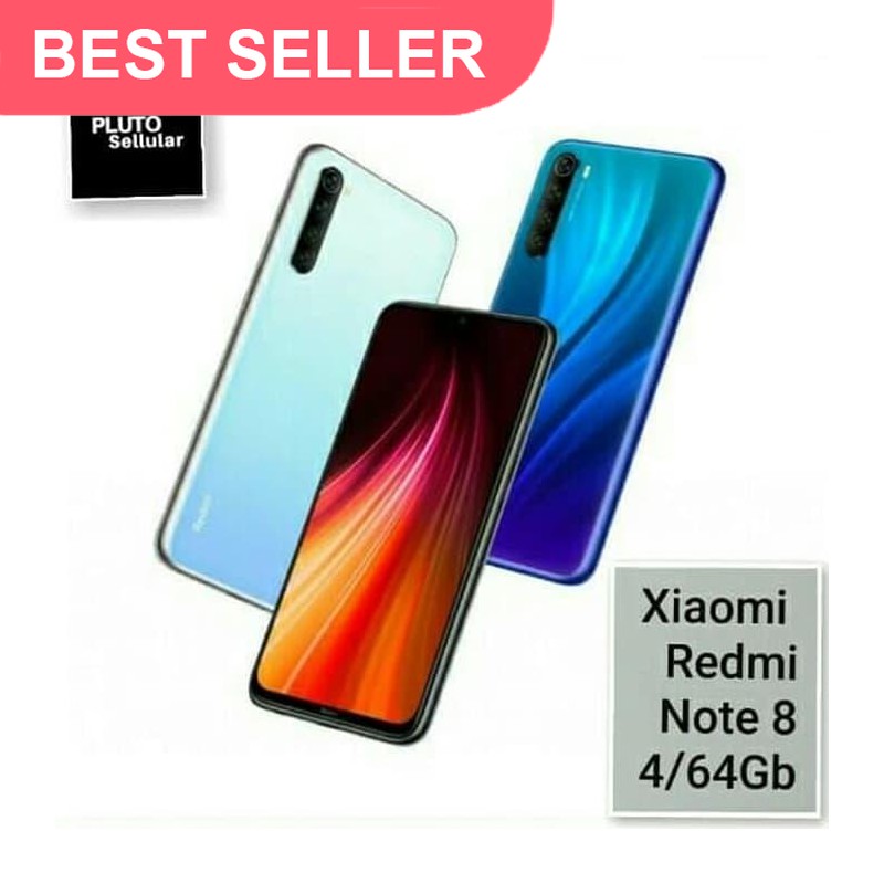 HOTSALE Xiaomi Redmi Note 8 4/64Gb Grs resmi Tam - Hitam STOK TERBATAS
