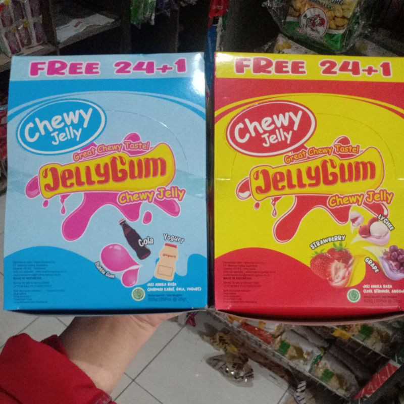 

Agar Jelly Gum isi 25 pcs tiap box
