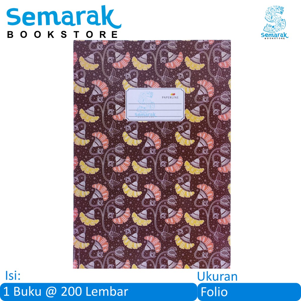 

Buku Tulis Sampul Tebal Paperline Hard Cover Folio [1 Buku @ 200 Lembar]