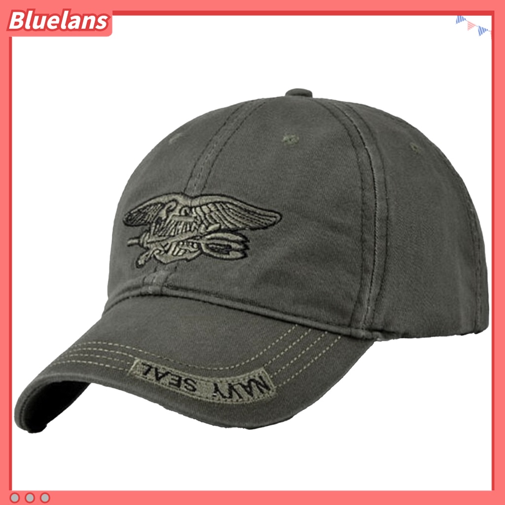 Bluelans Topi Baseball Adjustable Bahan Katun Breathable Model Lipat