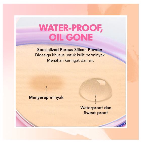 DAZZLE ME Muse Pressed Foundation | Blurring Matte Compact Powder Oil-control Bedak Padat/ORI 100%