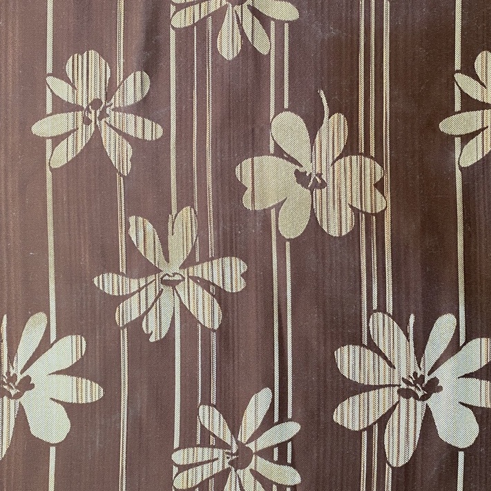 Kain Sofa Motif Bunga Gold – Lebar 280cm Polyester Murah Berkualitas