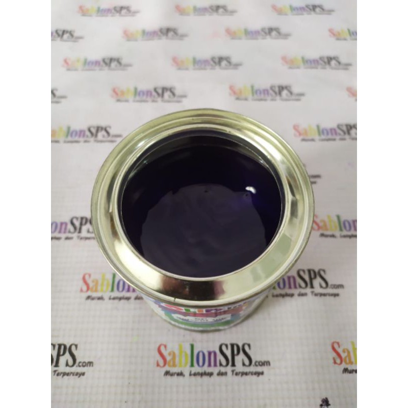 TINTA SABLON GELAS BESI /METAL 200GR BIRU BLUE BASIS MINYAK SOLVENT