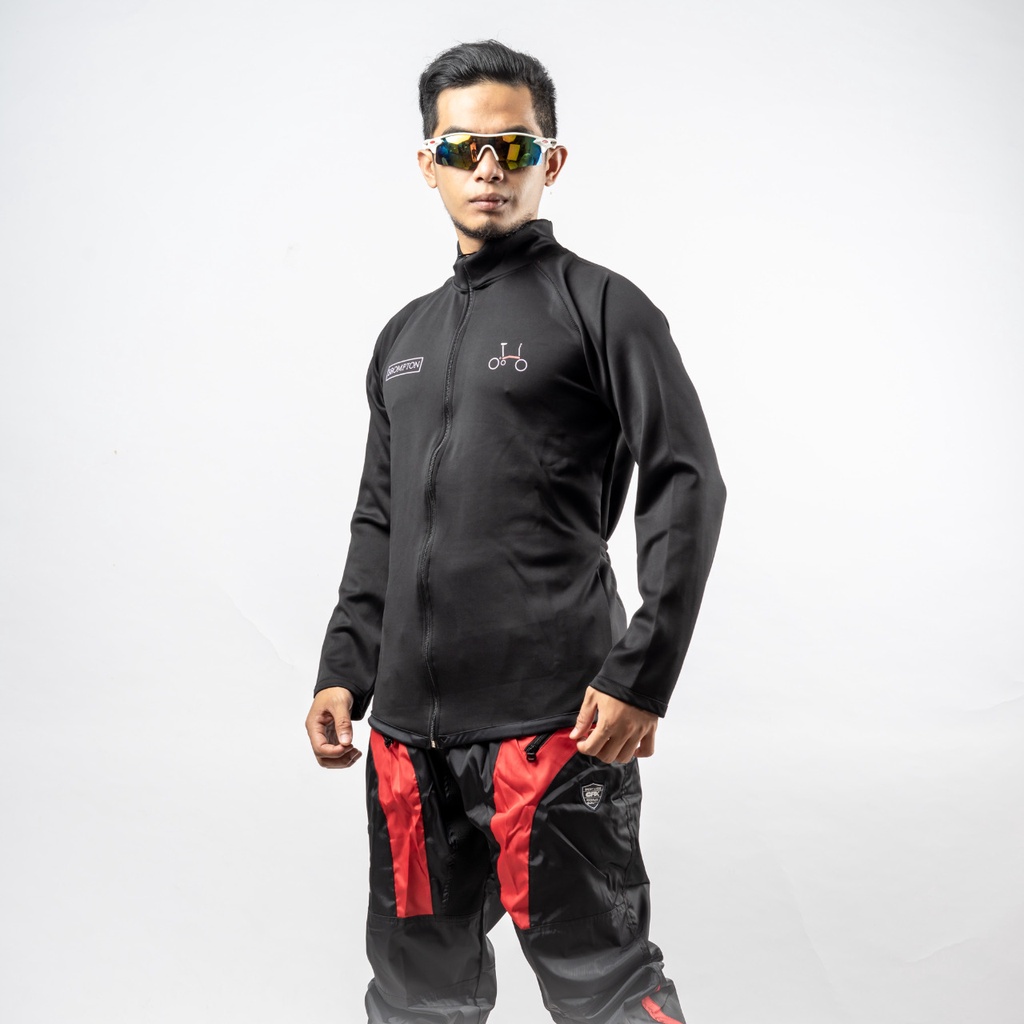 Jaket Sepeda Pria Jaket Lari Jogging Marathon Scuba Elastissss