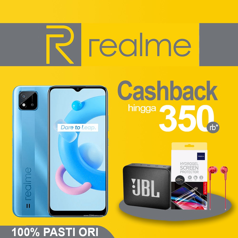 Realme C20 2/32GB Realme C 20 2GB 32GB Garansi Resmi