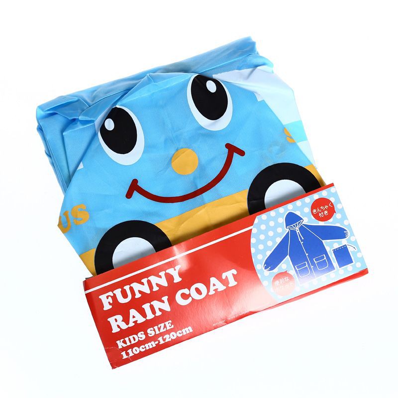 1234OS - JAS HUJAN ANAK HOODIE / JAS HUJAN LUCU MOTIF BINATANG / FUNNY RAIN COAT FOR KIDS