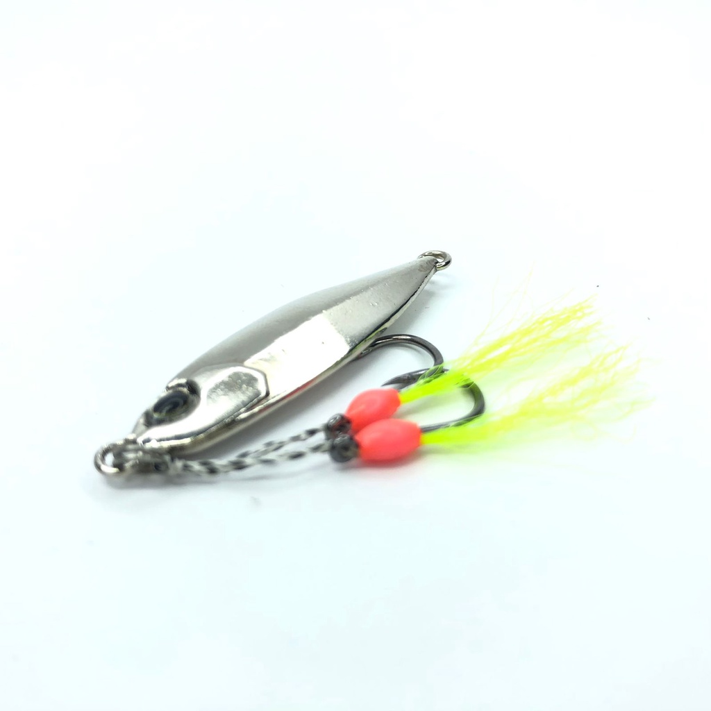 Micro Jig Chrome Series + Assist Double Hook GID ukuran #10