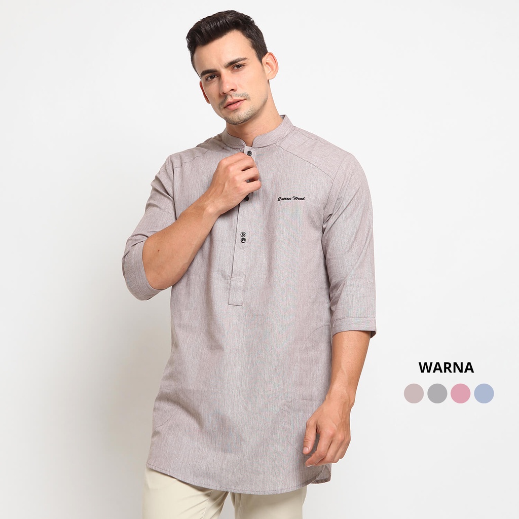 HAMZAH COFFEE |ManNeedMe x CW| Baju Koko Pria Lengan 3/4 Baju Muslim Kurta Dewasa ORIGINAL